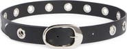 Linea Pelle Grommet Oval Buckle Belt