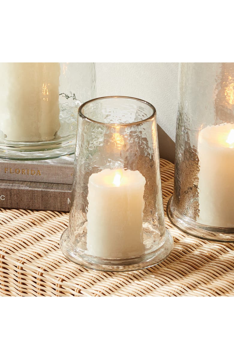Napa Home & Garden Gabriel Hurricane Small - Tapered Clear Glass Candle Holder, Alternate, color, 