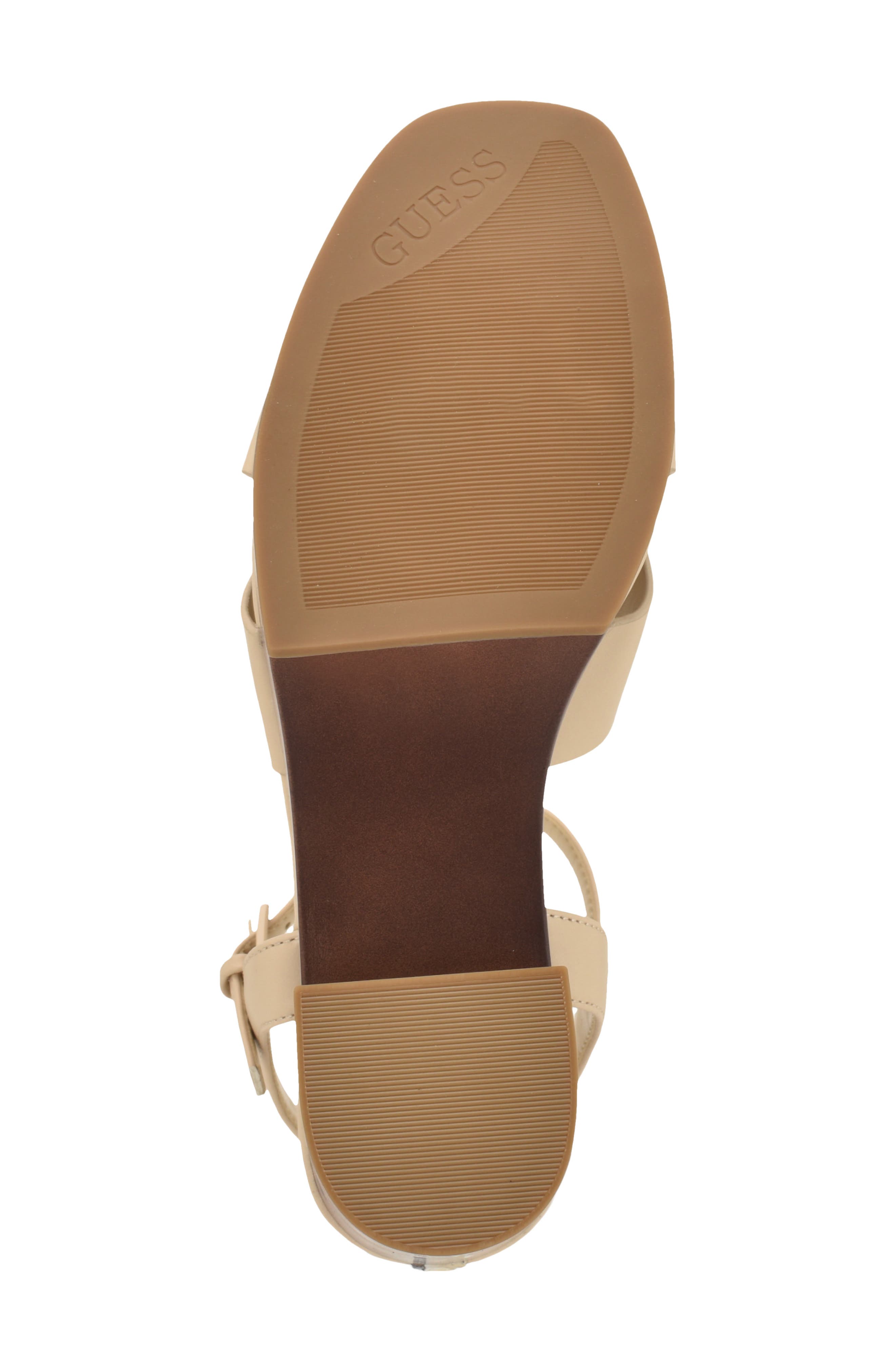 Qeelin Ankle Strap Platform Sandal, Alternate, color, IVORY