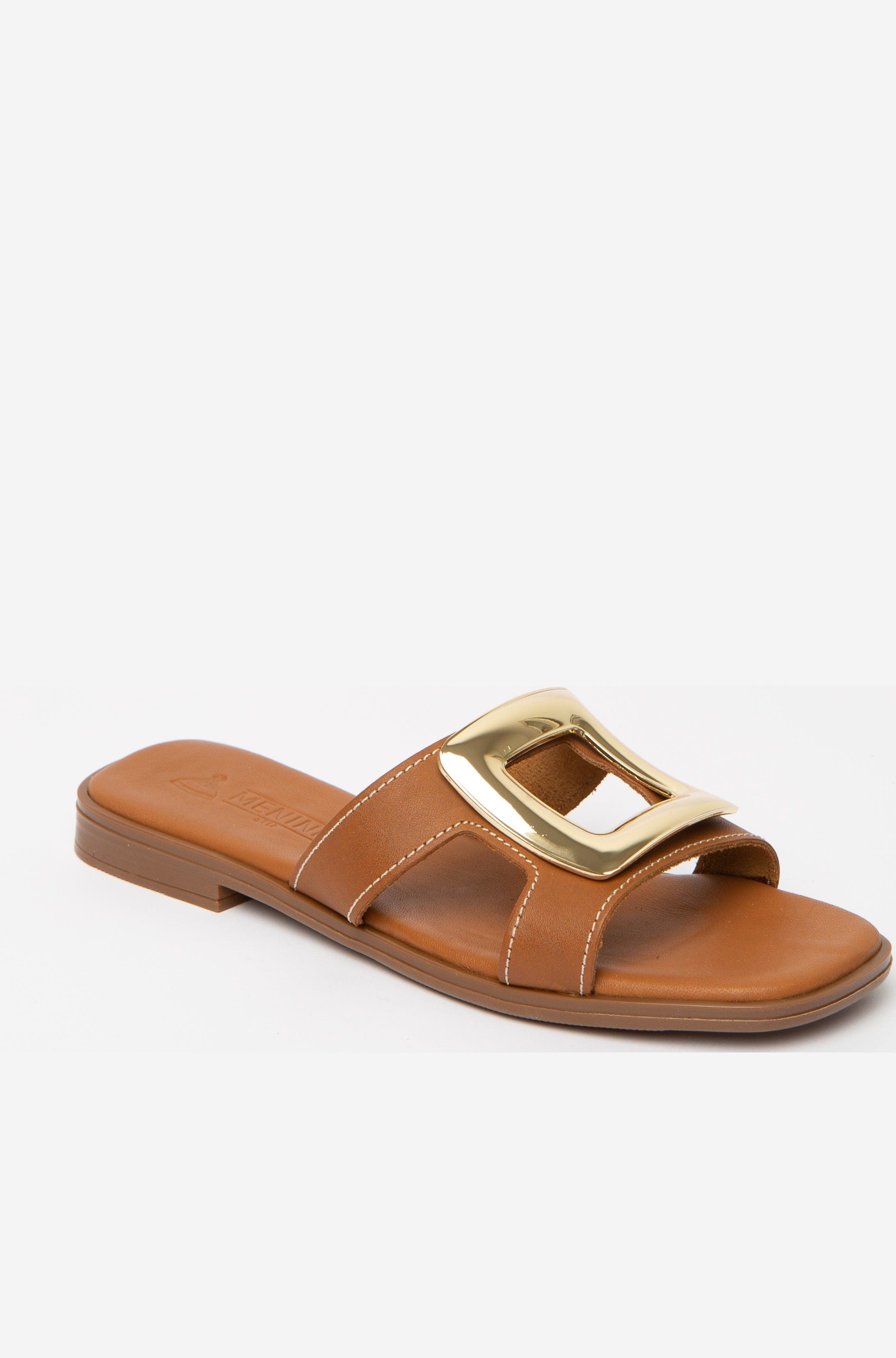 Menina Step Brisa Flat Sandal, Alternate, color, Tan