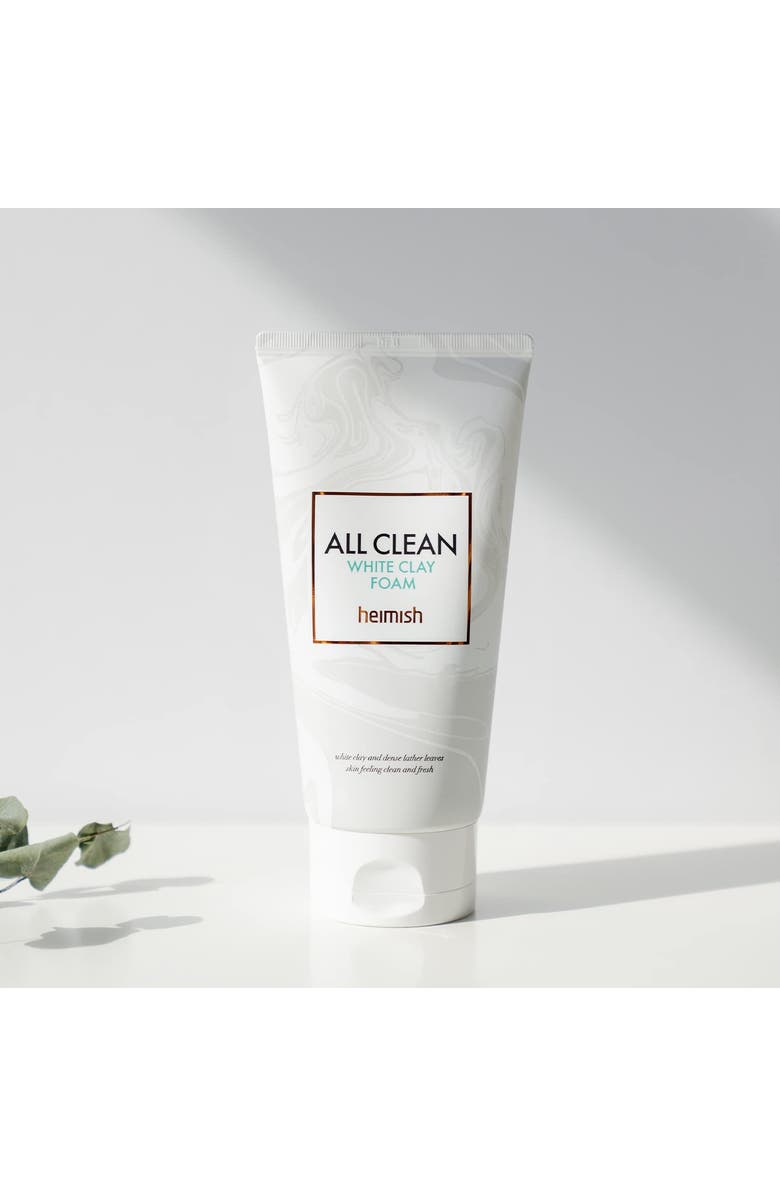 Heimish All Clean White Clay Foam-Deep Cleansing, Pore Minimizing, Blackhead Remover, 5.3oz/150g, Alternate, color, White