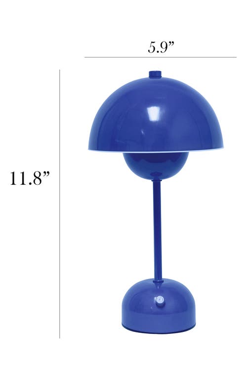 Lalia Home Touch Activated Wireless Lamp In Blue