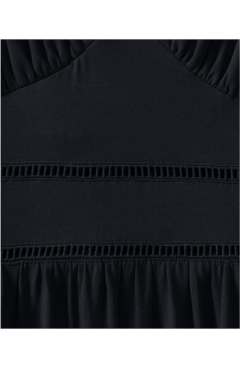 Lands' End Cotton Modal Embellished Trim Maxi Dress, Alternate, color, 