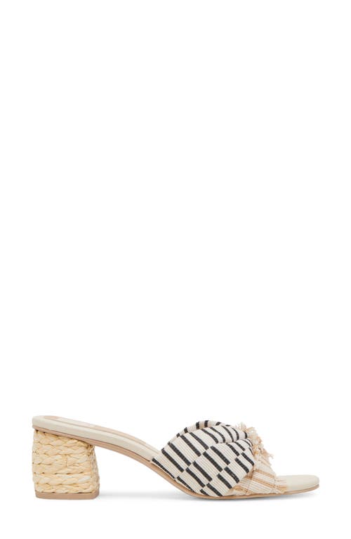 Dolce Vita Izra Sandal In Natural Multi Stripe Fabric