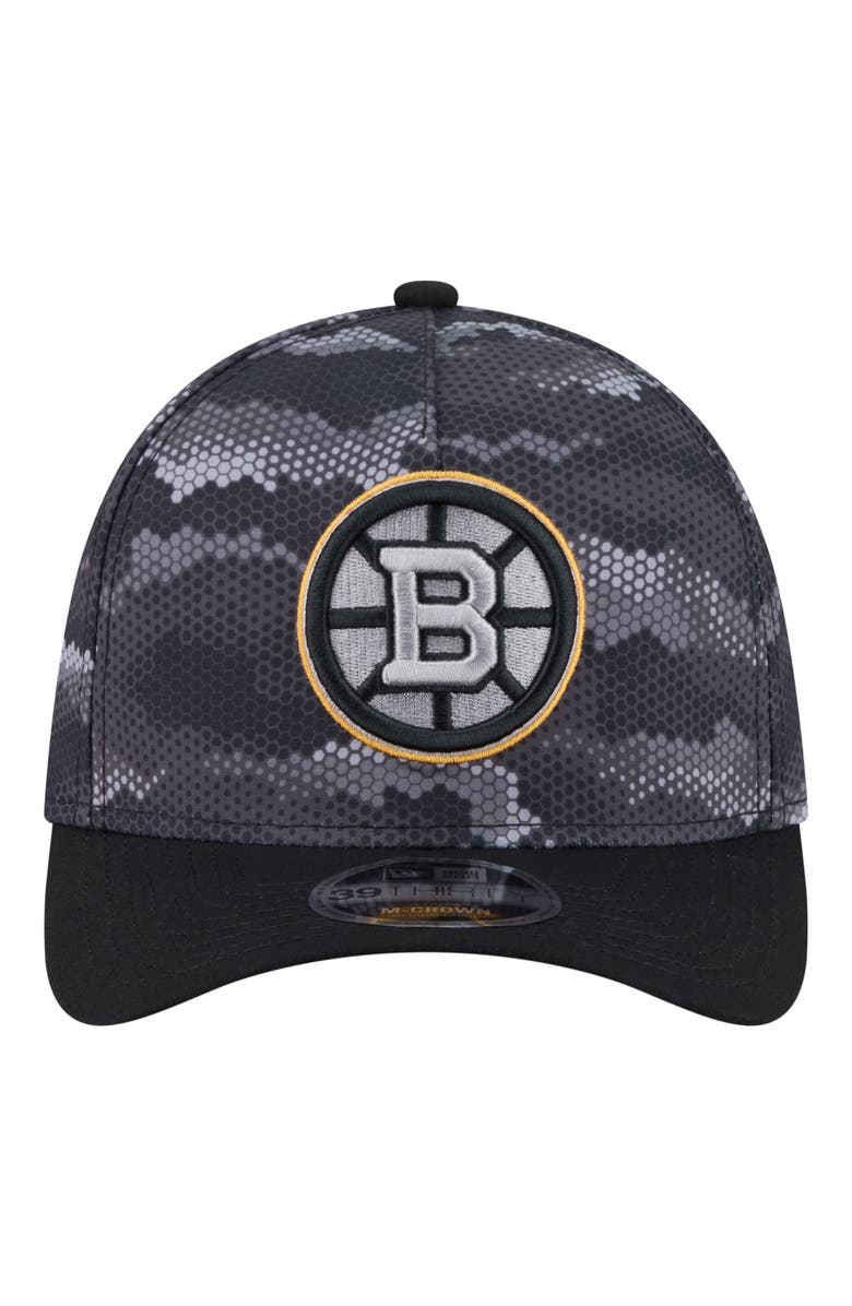 New Era Men's New Era Black Boston Bruins Zero Dark 39THIRTY Flex Hat, Alternate, color, Black
