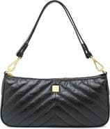 THINK ROYLN Enchanted Crinkled Leather Baguette Bag