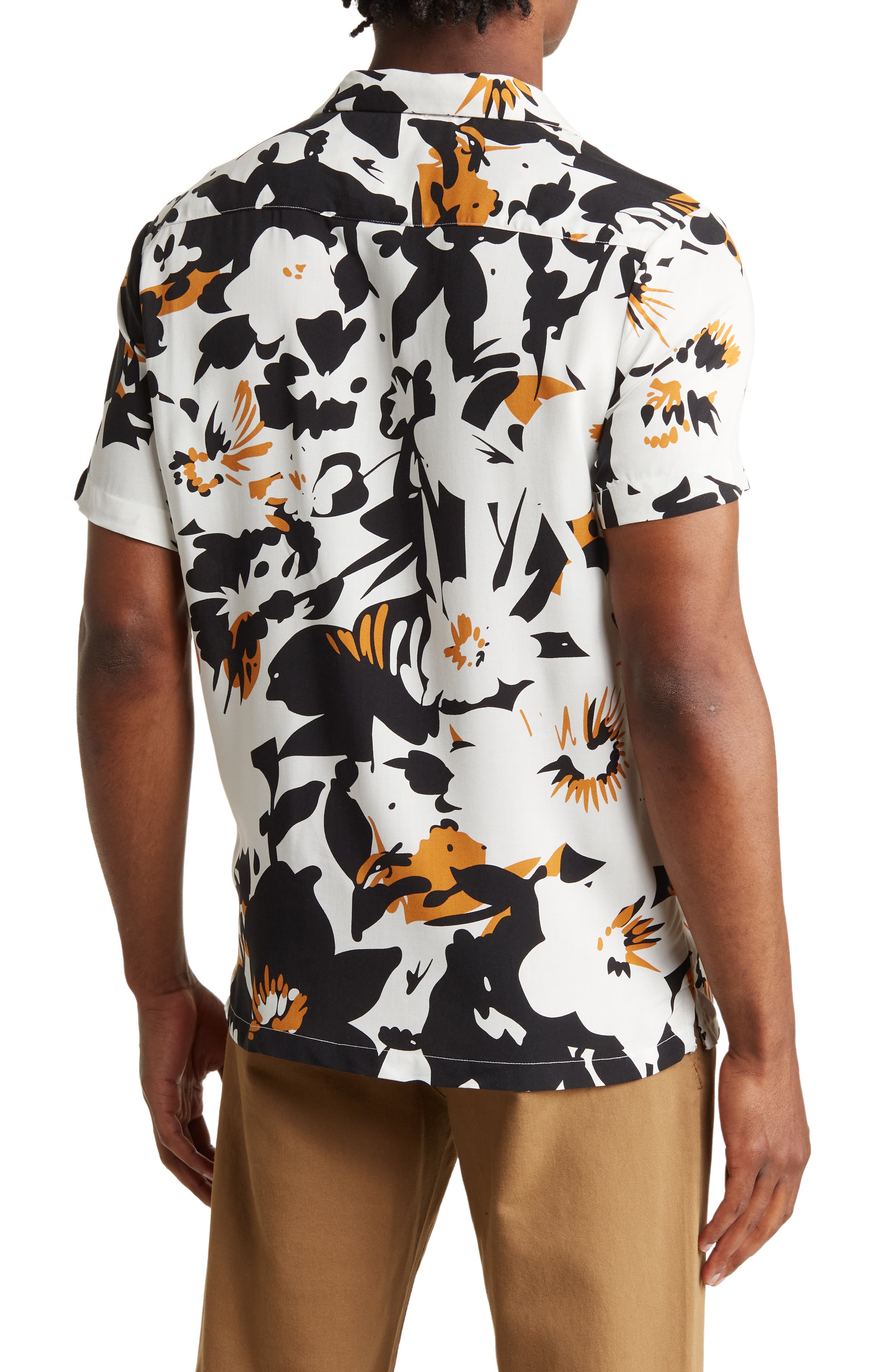 DENIM AND FLOWER Floral Short Sleeve Button-Up Shirt (Men) | Nordstromrack