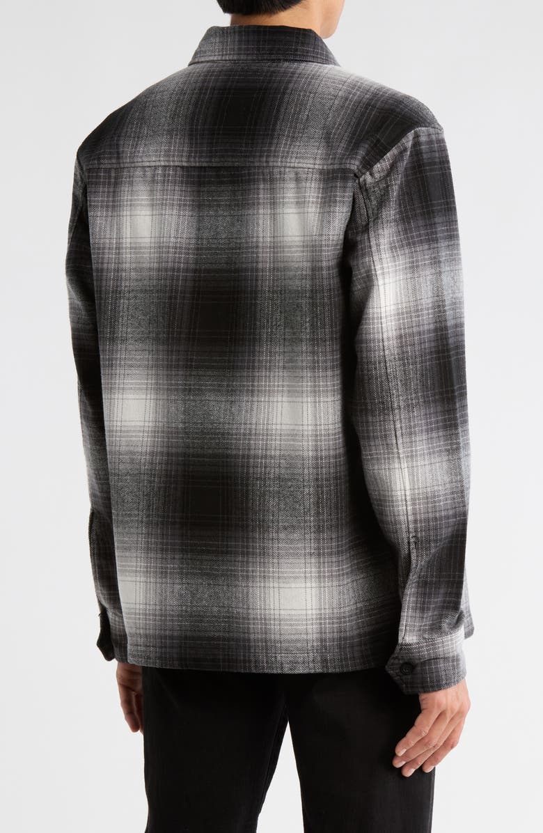 Buffalo Jeans Jeano Plaid Shirt Jacket, Alternate, color, Black Plaid