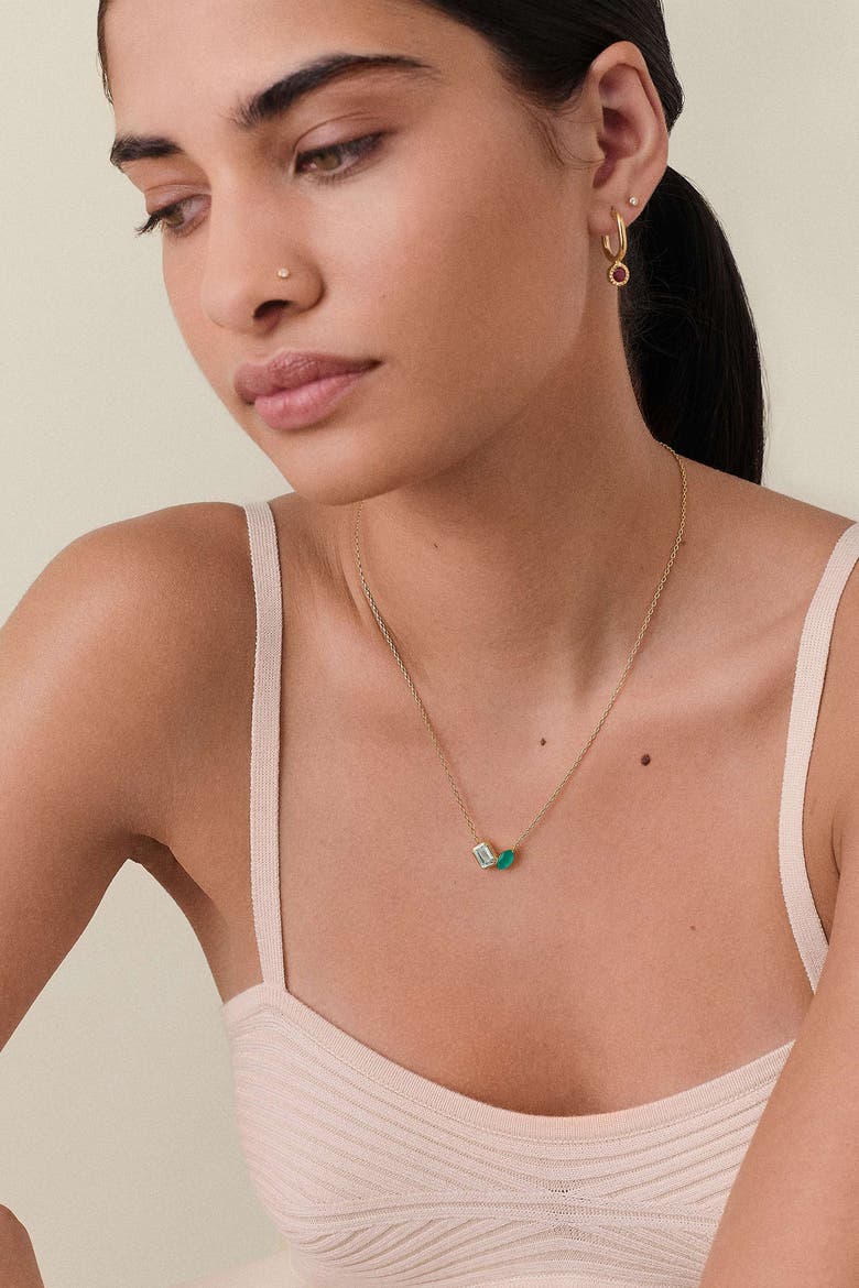Toi Et Moi Strength Necklace, Alternate, color, Metallic Gold