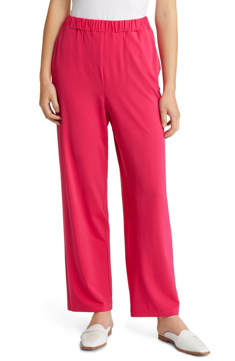 Max Mara Leisure Straight Leg Jersey Trousers, Main, color, 