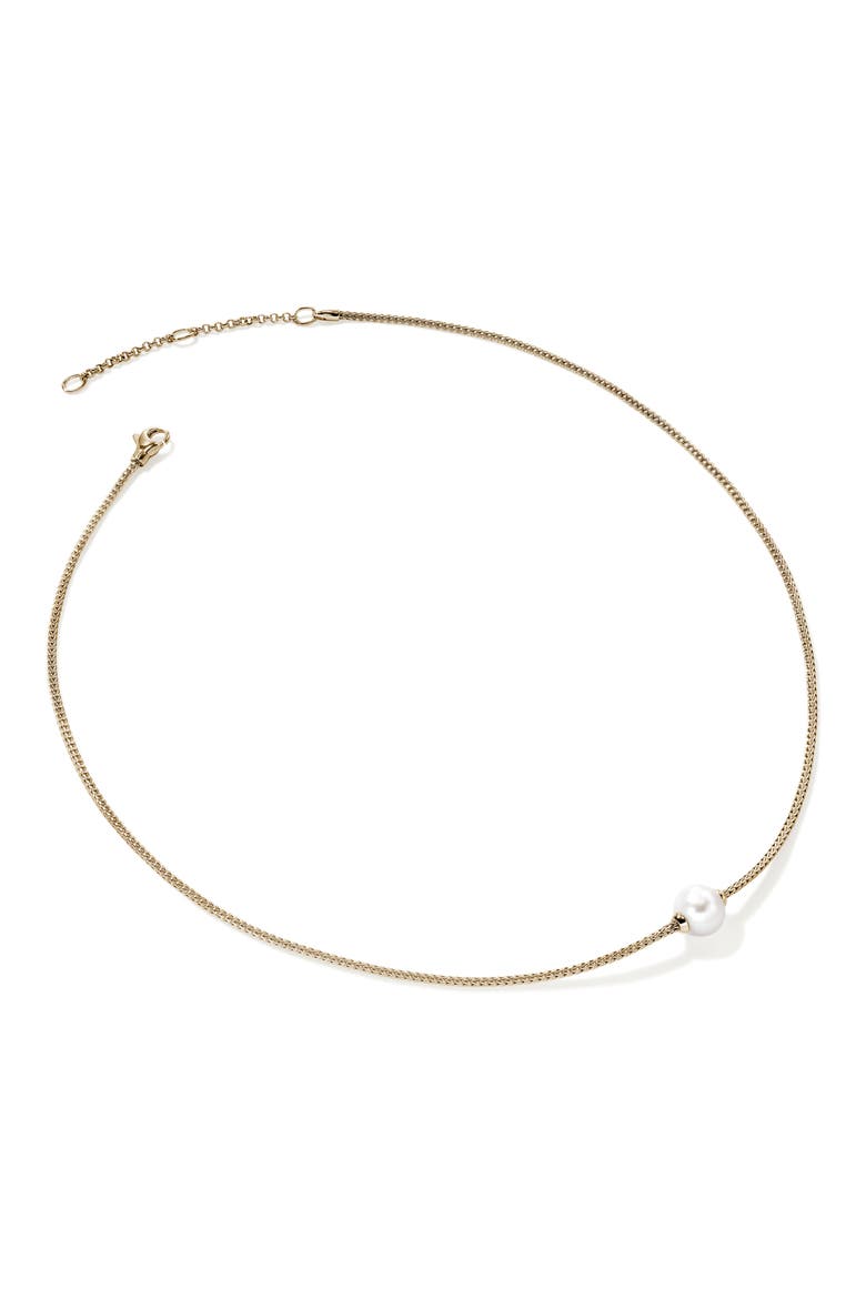 JH Essential Pearl Necklace, Gold, 1.8mm, Alternate, color, 14K GOLD/PEARL