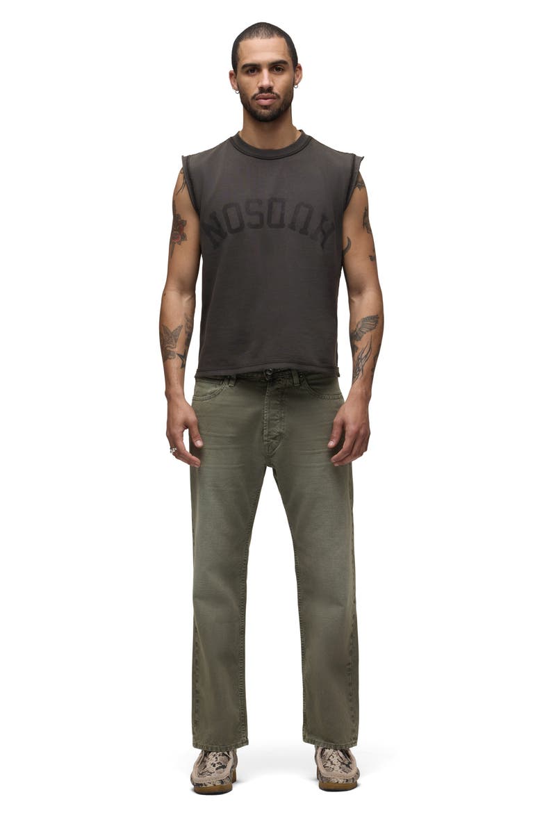 Leo Cut Off T-Shirt, Alternate, color, DUSK BLACK