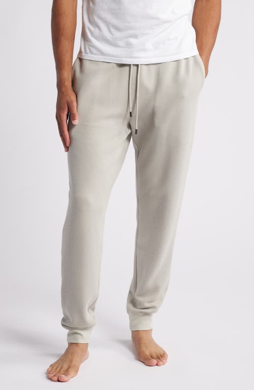 Daniel Buchler Waffle Texture Lounge Joggers in Sand 