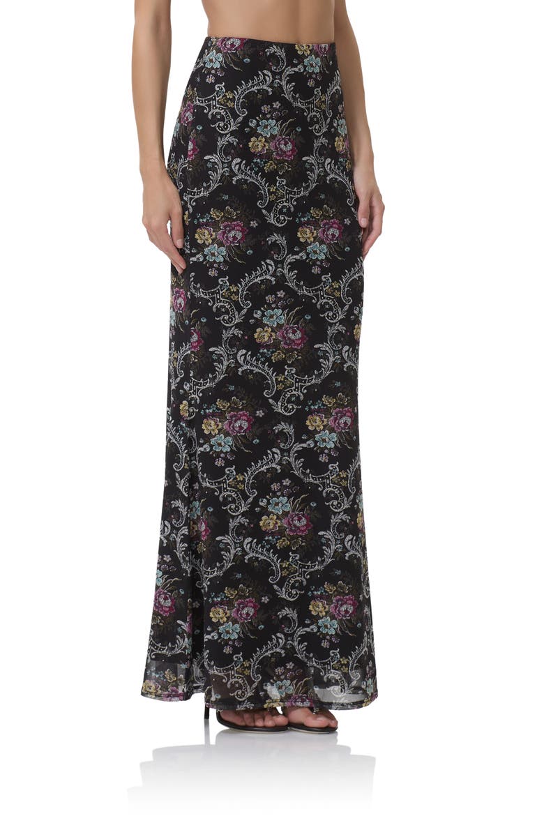 Tegan Floral Maxi Skirt, Alternate, color, ORNATE FLORAL