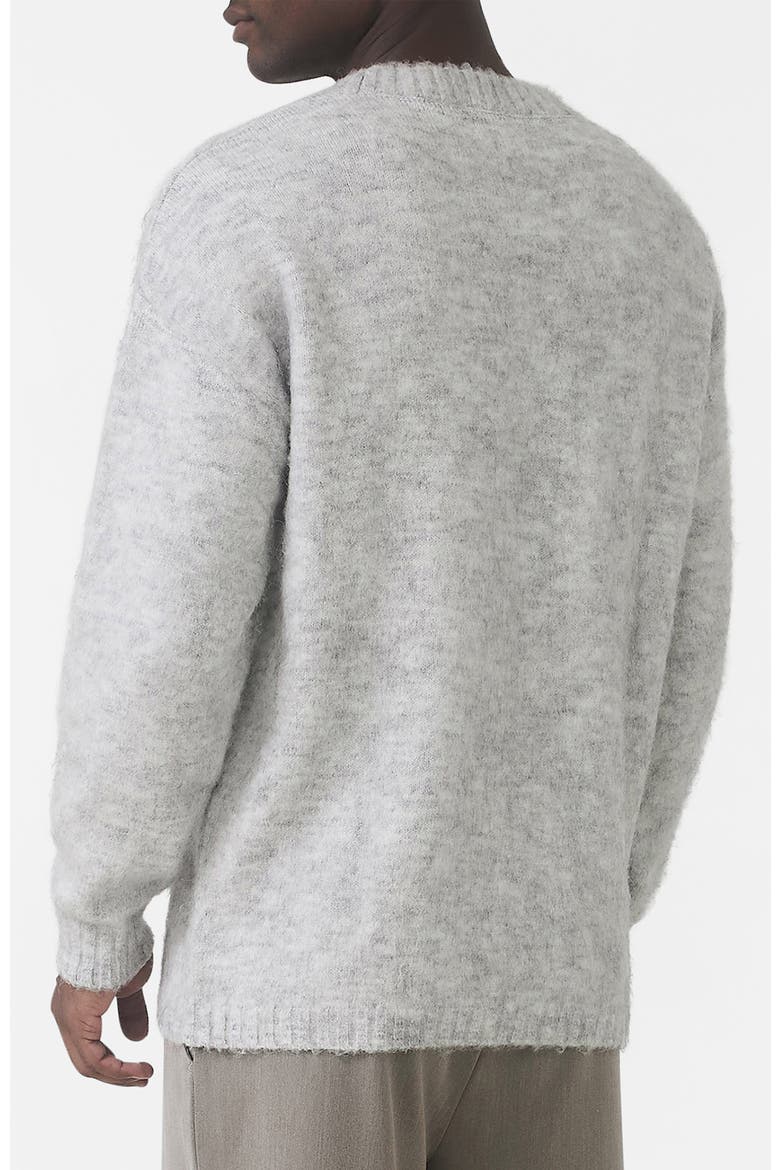 Atelier Oversized Brushed Knit sweater, Alternate, color, Medium Grey