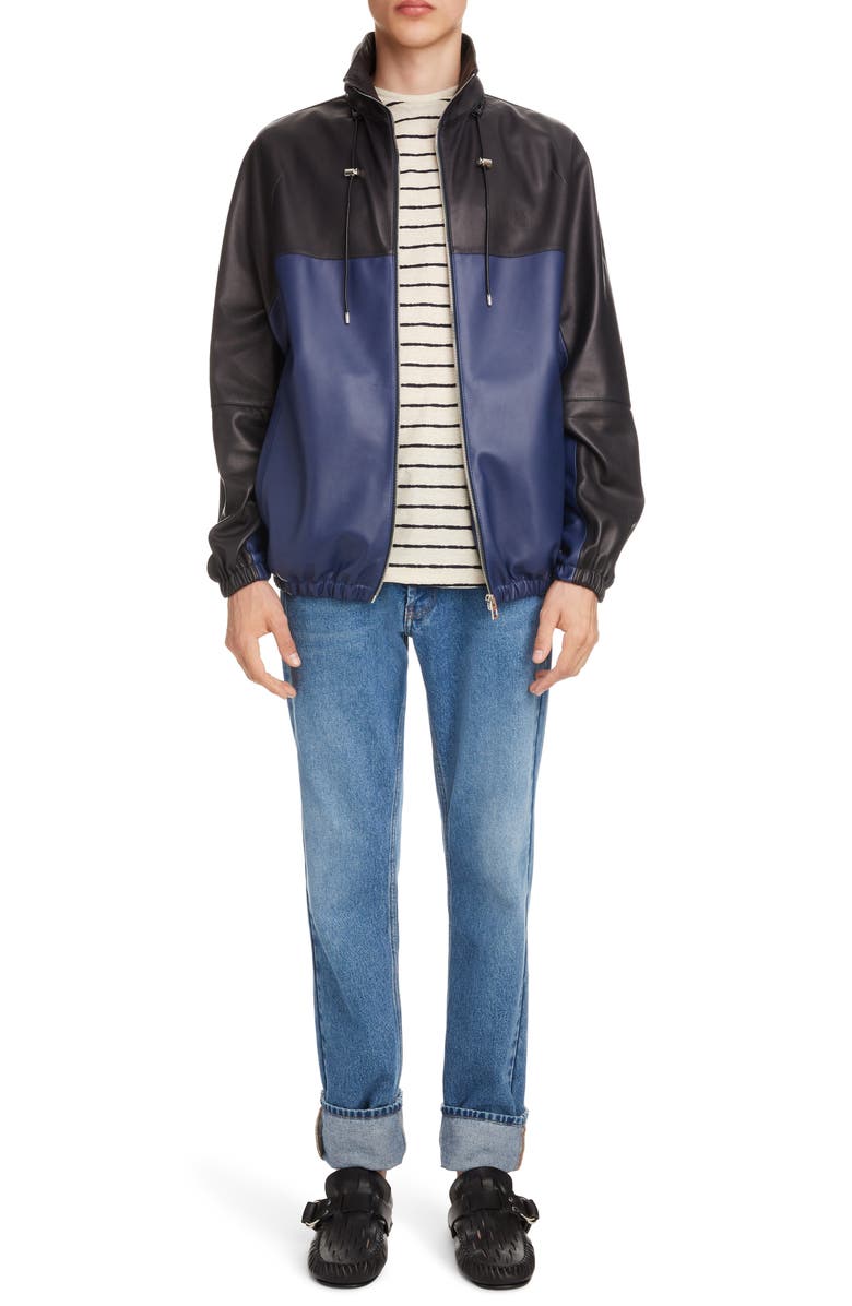 Loewe Anagram Embroidered Stripe T-Shirt, Alternate, color,