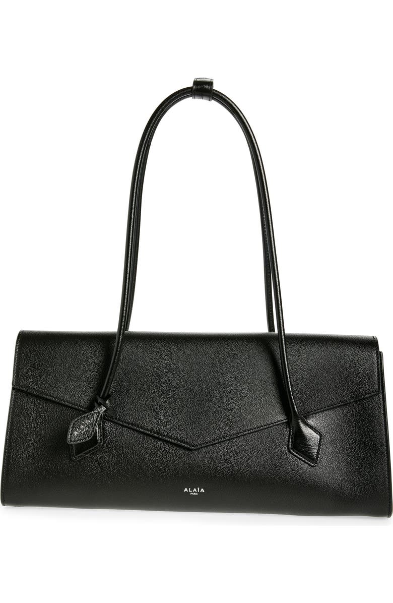 Alaïa Le Teckel Leather Tote, Main, color, Noir