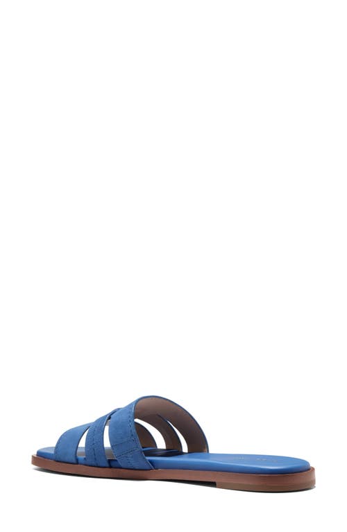 Cole Haan Flynn Slide Sandal In Dutch Blue Suede