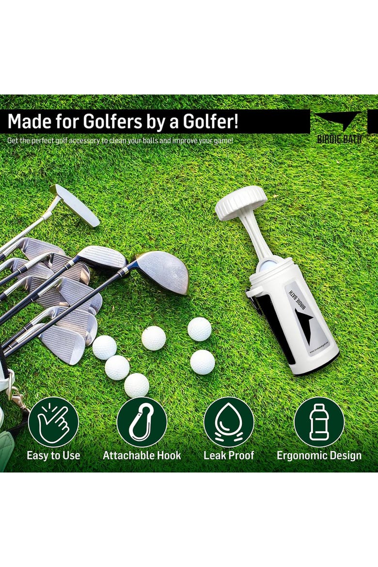 Portable Golf Ball Cleaner, Alternate, color, White