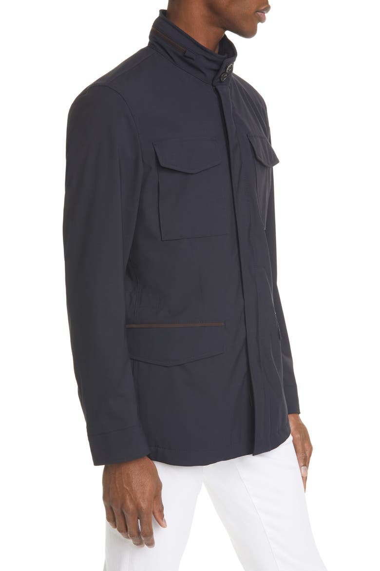 Trofeo Wool Field Jacket, Alternate, color, NAVY