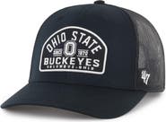 '47 Men's '47 Black Ohio State Buckeyes Leland Trucker Adjustable Hat