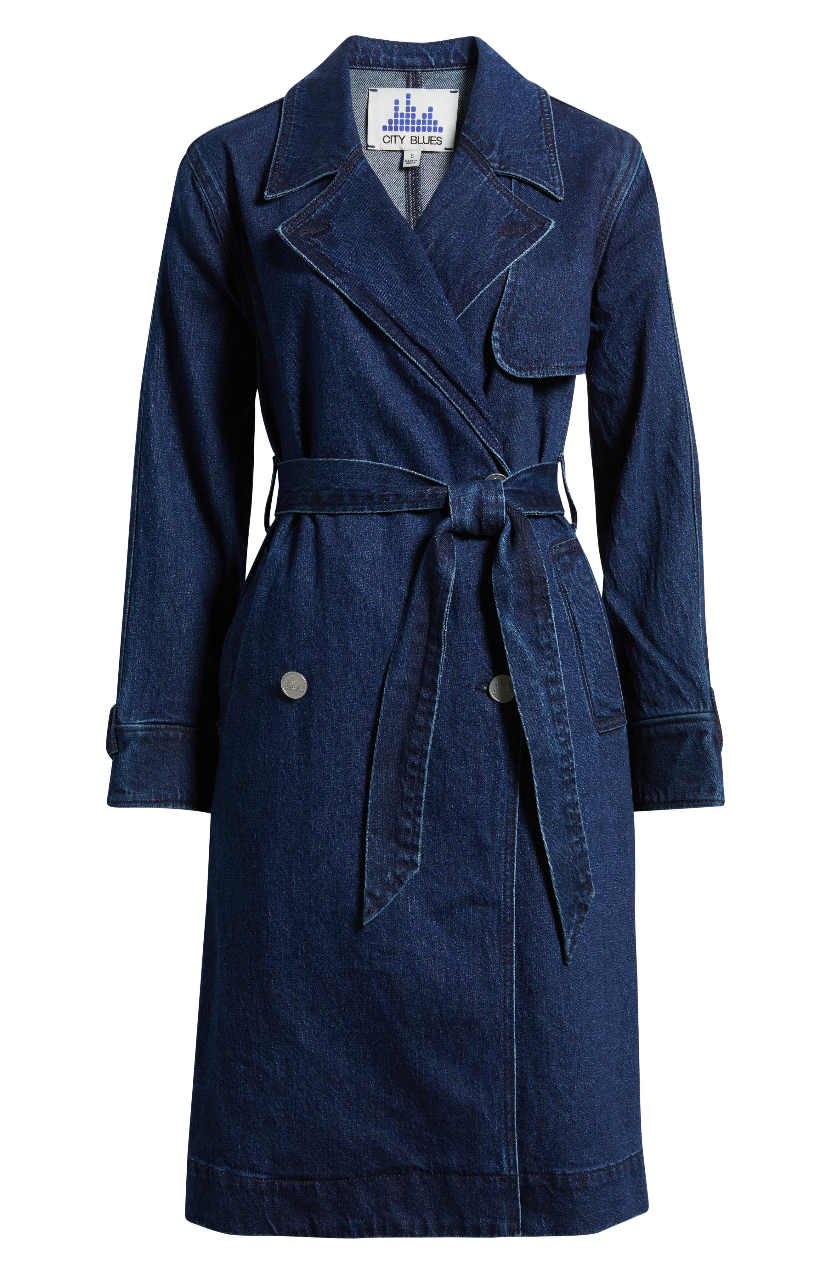 Denim Trench Coat (Women) | Nordstrom