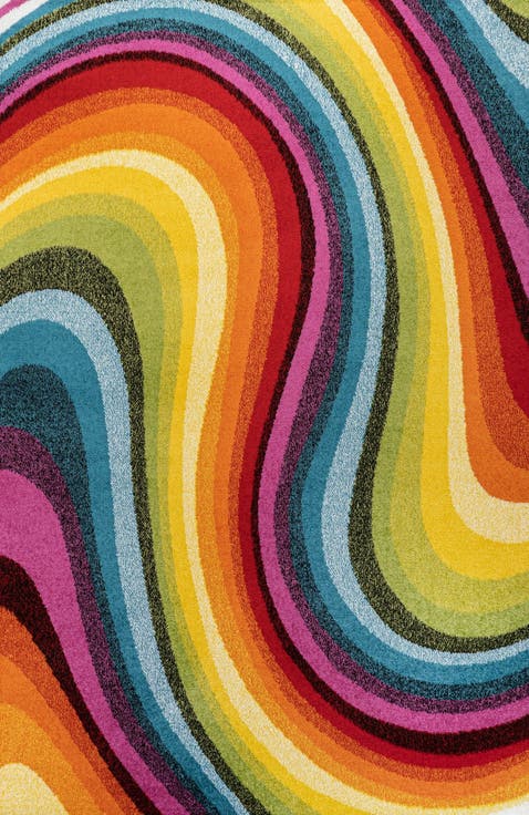 Flow Abstract Swirl Area Rug