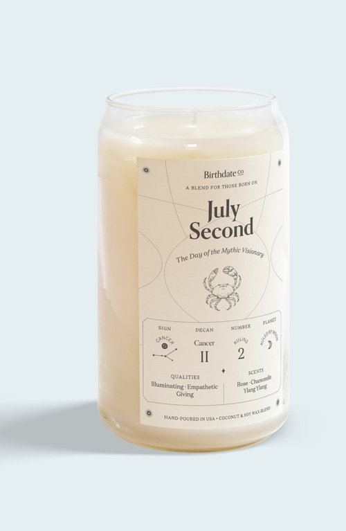 Shop Birthdate Co. The July Birthday Candle In July 2nd