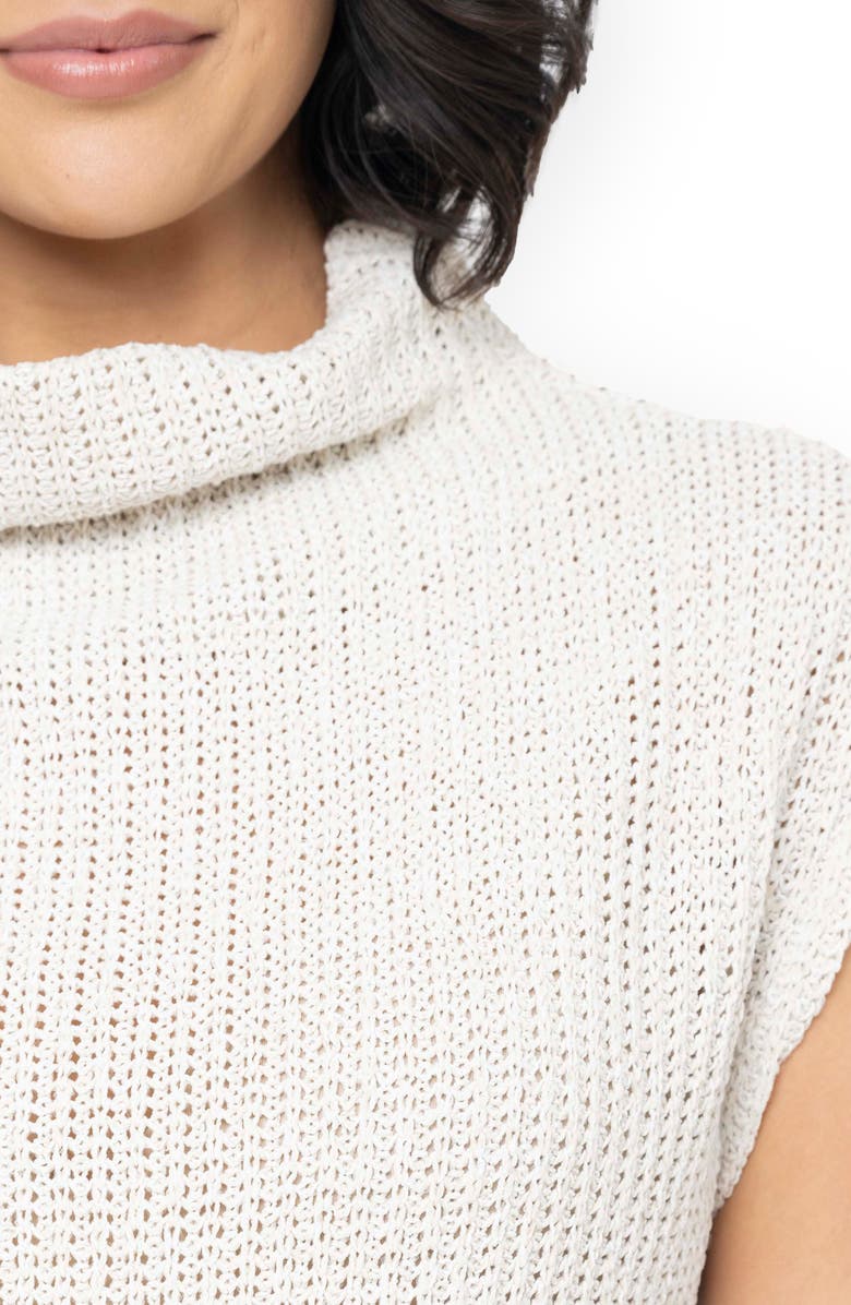GIBSONLOOK Funnel Neck Sweater, Alternate, color, Natural
