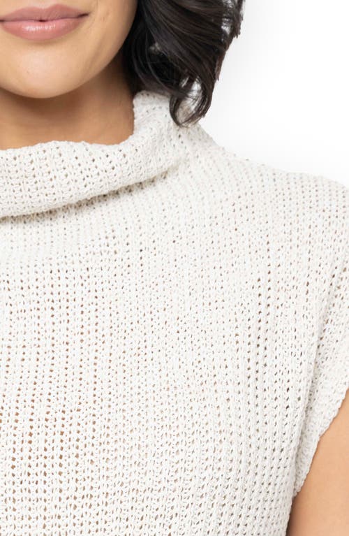 Gibsonlook Funnel Neck Sweater In Natural