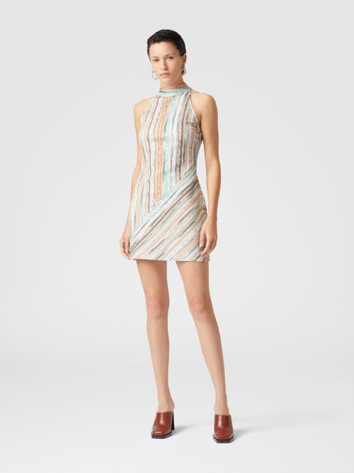 Missoni Women's Multicolor Viscose Blend Mini Dress | Size It 40 | Ds25sg1tbr002h Color Sm9kr In Multicoloured
