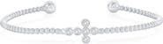 SIMONA Cubic Zirconia Sideways Cross Bracelet