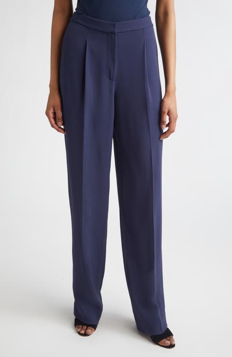 Lydia Pleated Lightweight Stretch Cady Pants