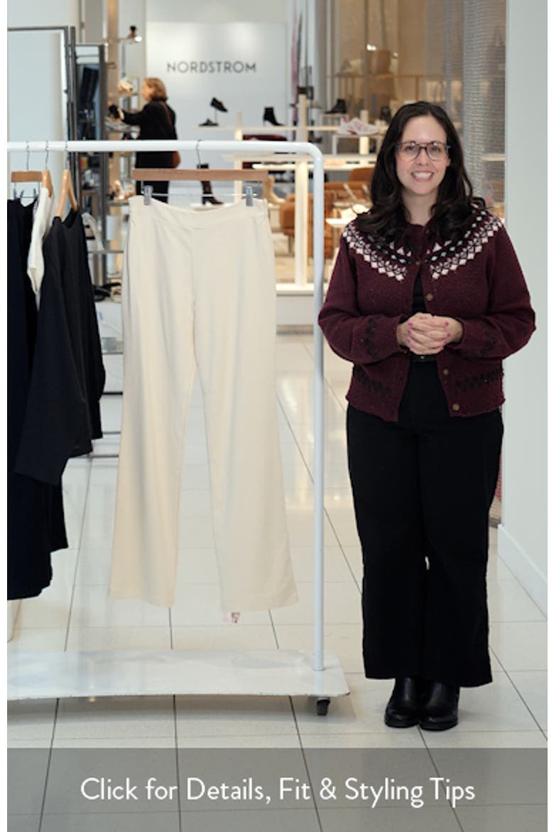 Chiara Straight Leg Crepe Trousers video