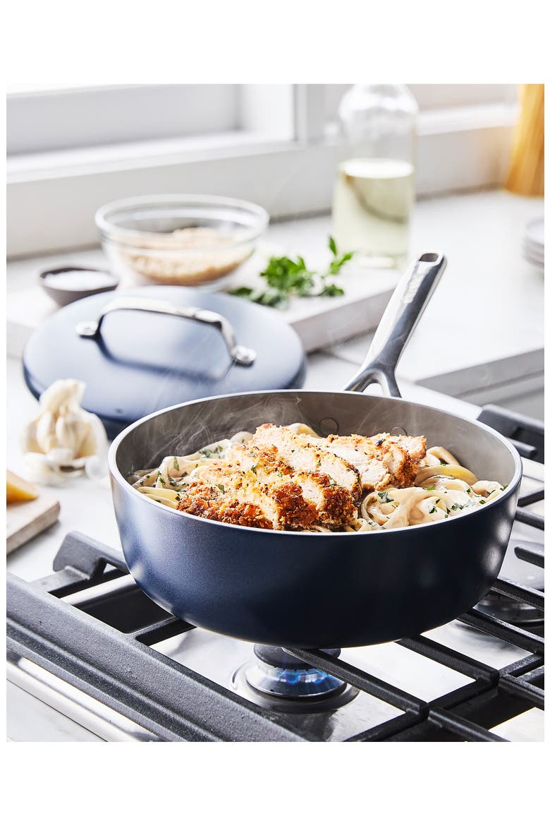 GP5 Infinite8 11-Piece Anodized Aluminum Ceramic Nonstick Cookware Set, Alternate, color, OXFORD BLUE