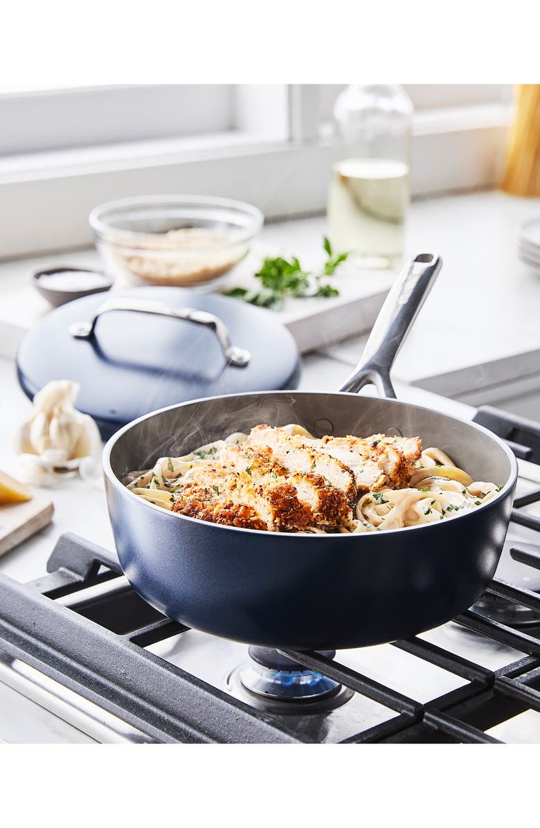 GreenPan GP5 Infinite8 11-Piece Anodized Aluminum Ceramic Nonstick Cookware Set, Alternate, color, Oxford Blue