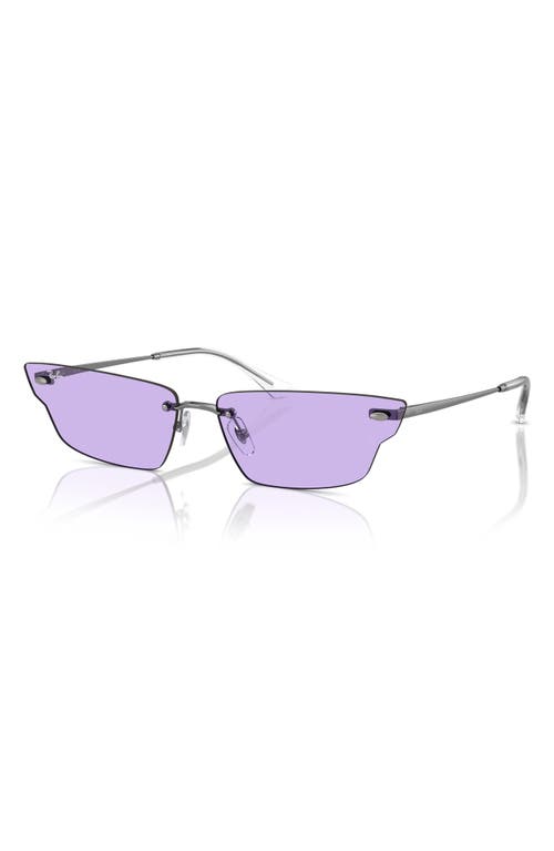 Ray Ban 66mm Anh Frameless Butterfly Sunglasses