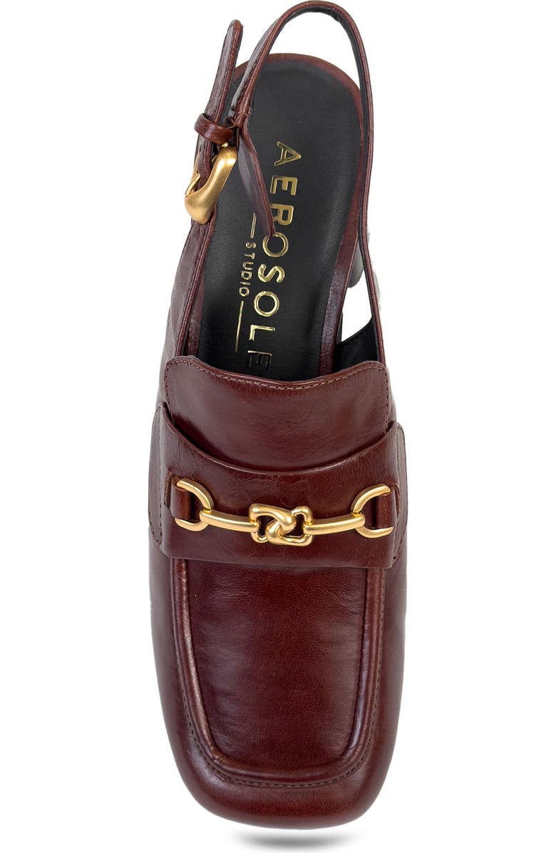 Aerosoles Sorin Slingback Bit Loafer Pump, Alternate, color, Sequoia Leather