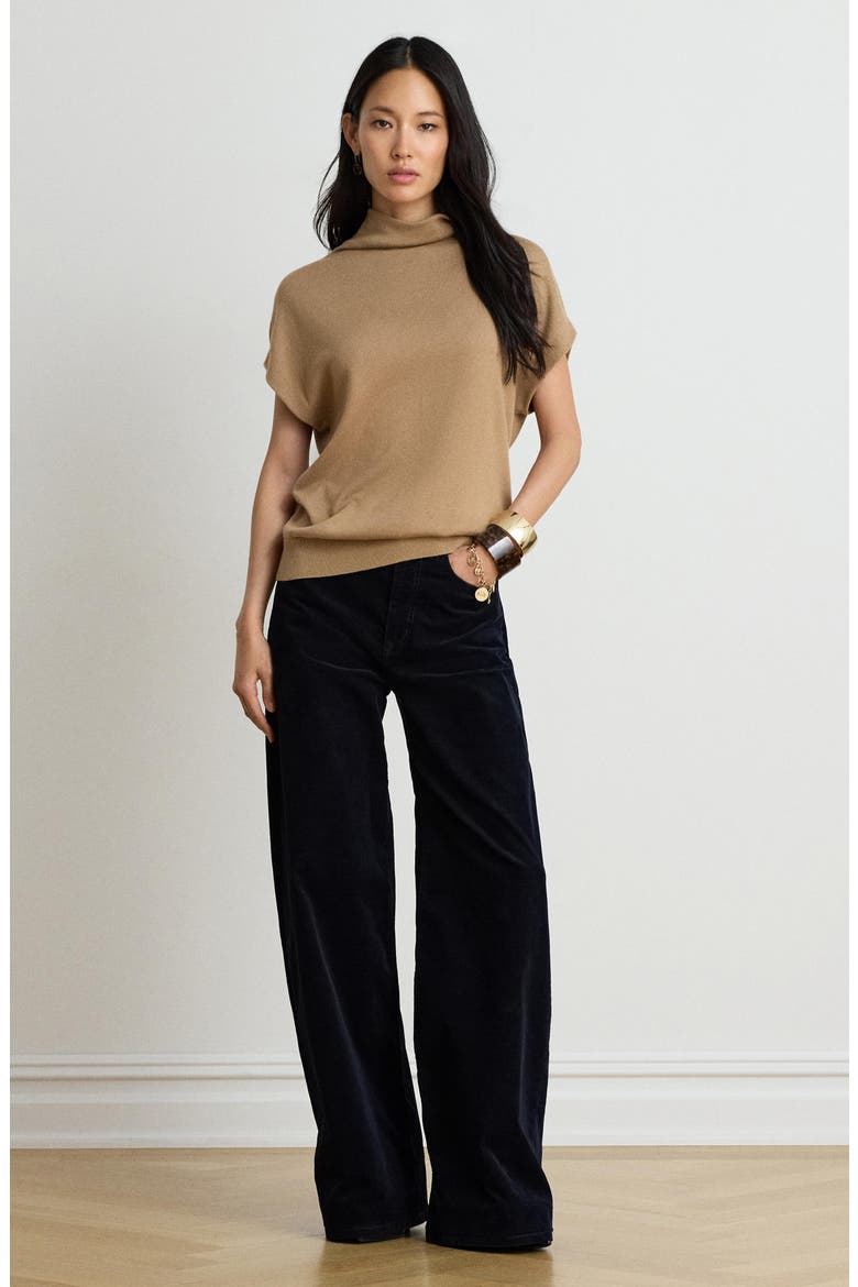 Mock Neck Sweater, Alternate, color, CAMEL BEIGE
