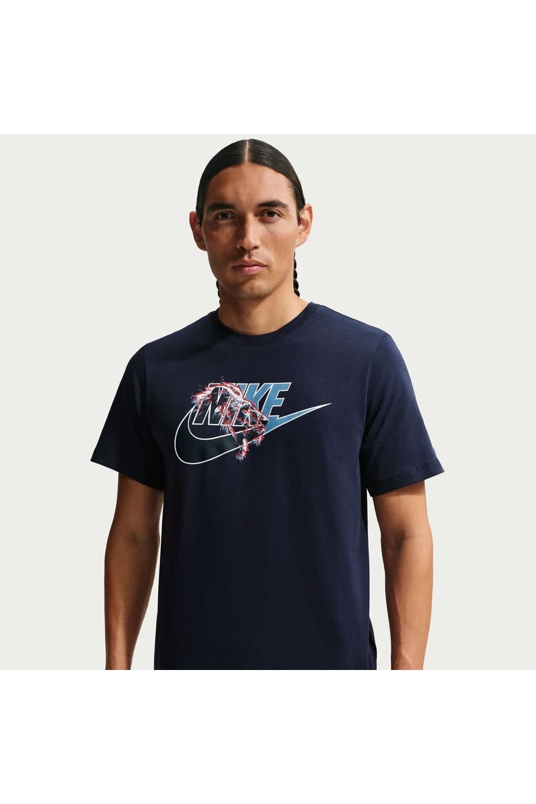 Men's Nike Navy England National Team Futura T-Shirt, Alternate, color, Navy