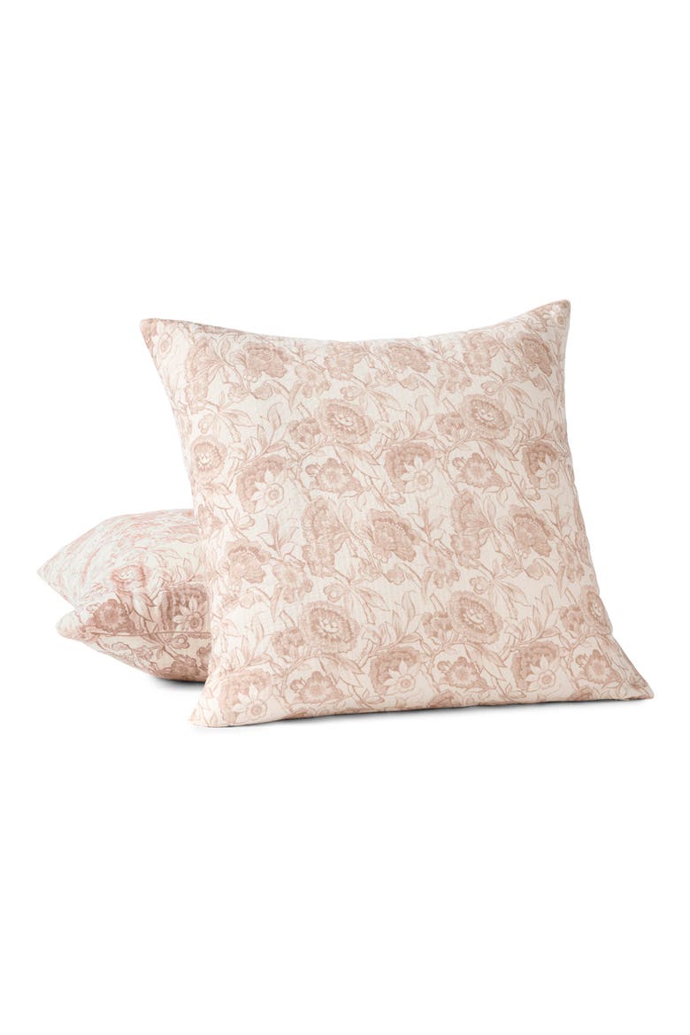 Balboa Organic Matelassé Print Decorative Pillow Cover, Main, color, UNDYED W/ ANTIQUE ROSE