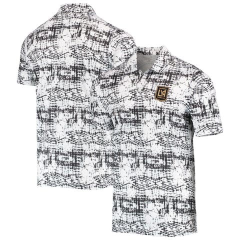 Men's Antigua Black LAFC Vivid Polo
