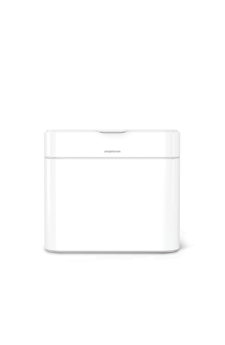 simplehuman 4L compost caddy, Alternate, color, White