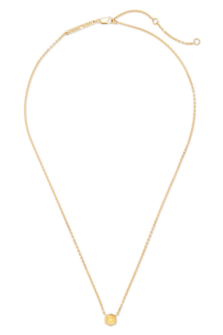 Davie Pendant Necklace, Alternate, color, LIGHT CITRINE