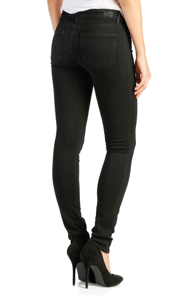 PAIGE Transcend - Leggy Ultra Skinny Jeans, Alternate, color, Black Shadow