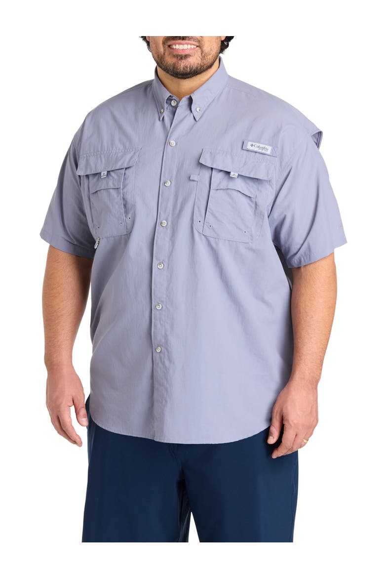 Big & Tall Pfg Bahama Ii Short-sleeve Sport Shirt, Main, color, NEW MOON