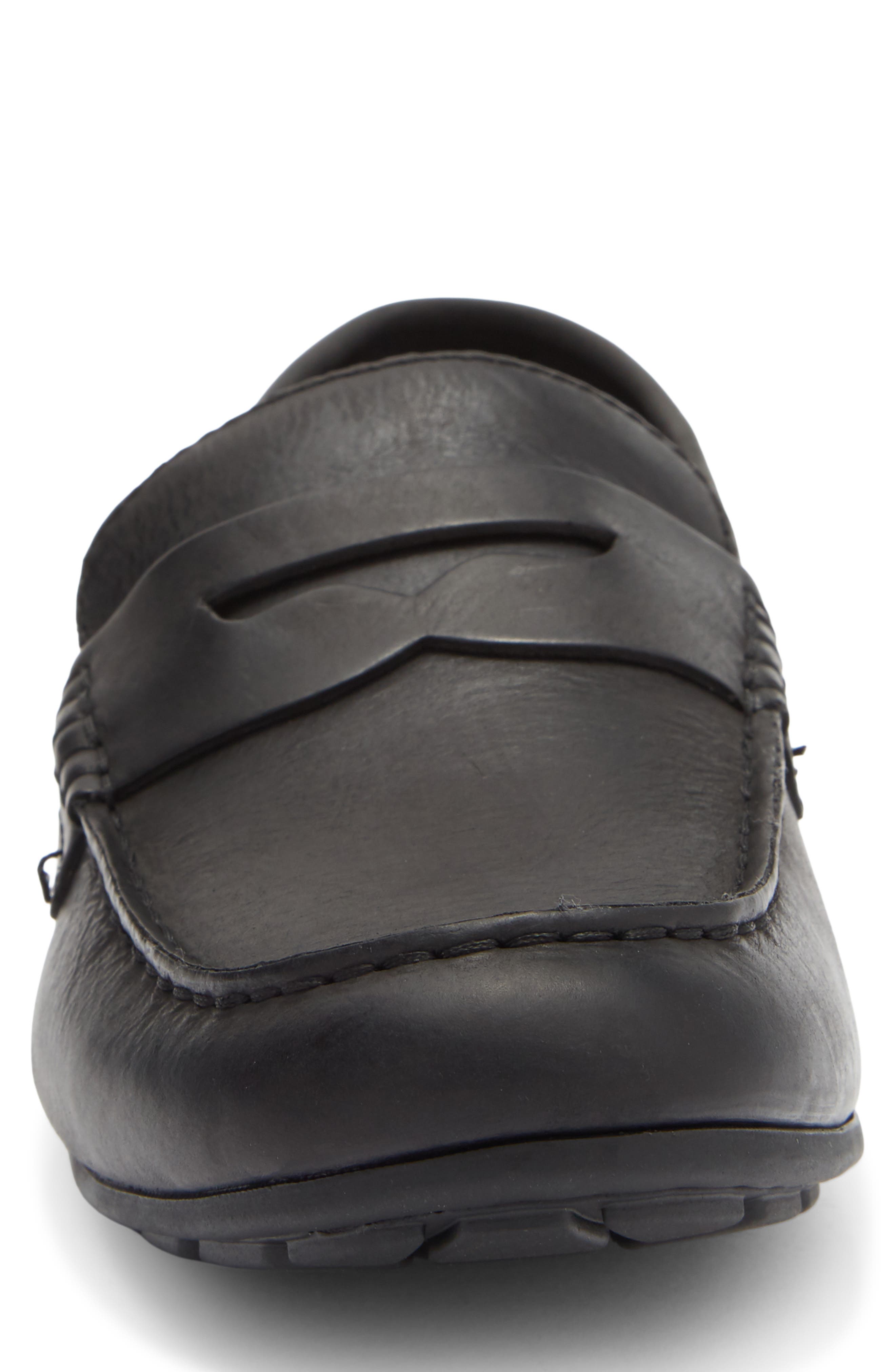 Børn Liam Penny Loafer, Alternate, color, Black Leather