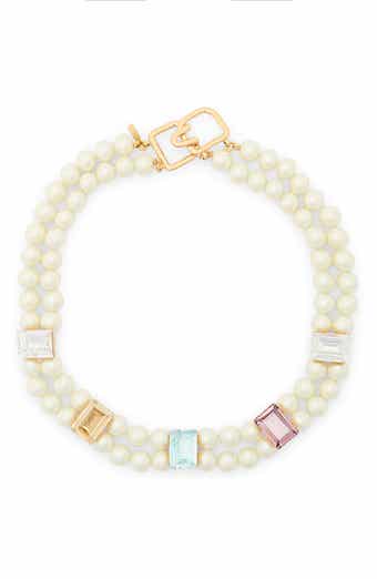 Crystal & Faux Pearl Layered Necklace