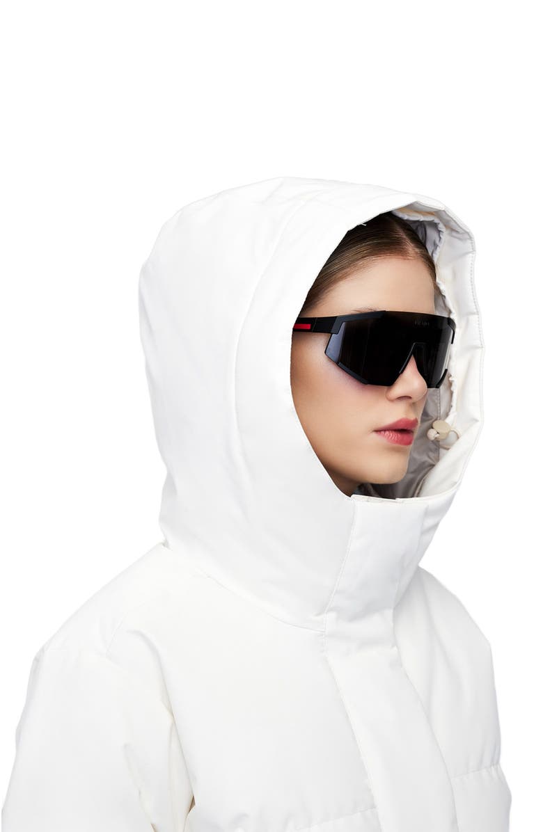 Quartz Co. INES | Hooded Down Winter Jacket, Alternate, color, Ivory