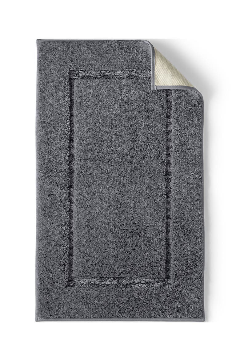 Cotton Non-skid Contour Bath Rug, Main, color, Rich Steel